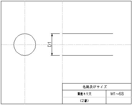 穴 公差 キリ